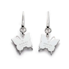 Load image into Gallery viewer, Gucci Butterfly Drop Earrings in Sterling Silver