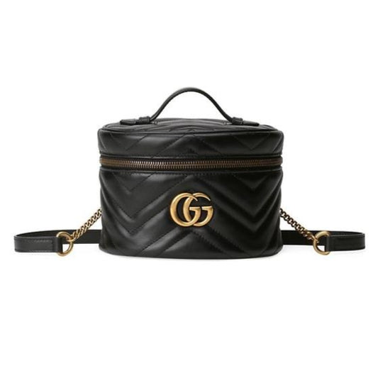 Gucci GG Marmont Matelasse Mini Backpack in Black