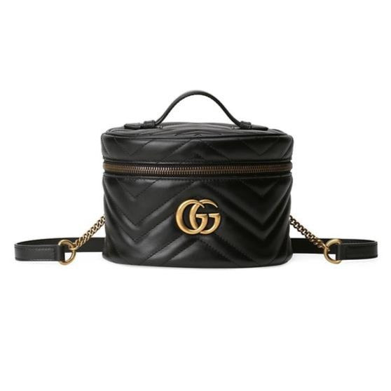 Gucci GG Marmont Matelasse Mini Backpack in Black –