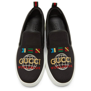 Gucci Dublin Worldwide Slip on Sneakers in Black