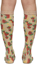 Load image into Gallery viewer, Gucci Strawberry Horse-bit Pattern Socks in White