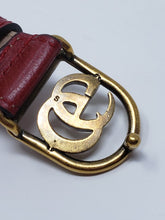 Load image into Gallery viewer, Gucci Leather GG Charm Bracelet in Red