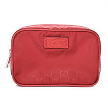 Load image into Gallery viewer, Gucci GG Guccissima Nylon Cosmetic Bag in Red