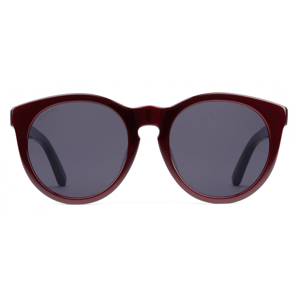 Gucci Round Frame GG Star Sunglasses in Red