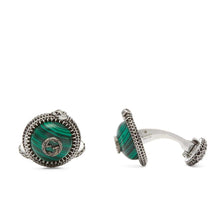 Load image into Gallery viewer, Gucci Garden GG Snake Cuff Links in Silver