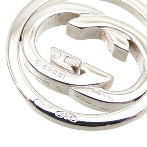 Gucci Framed Interlocking G Logo Necklace in Sterling Silver