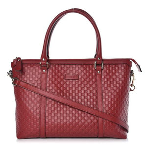 Palace x Gucci Embossed GG Jumbo Patent Leather Tote Bag Dark Red in Canvas  with Silver-tone - CN