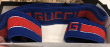 Load image into Gallery viewer, Gucci Queen Heron Headband and Wristband Set in Blue
