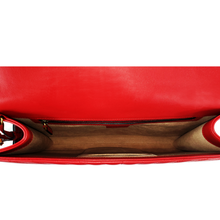 Load image into Gallery viewer, Gucci Queen Margaret Apollo Clutch Handbag in Hibiscus Red