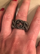 Load image into Gallery viewer, Gucci Silver Ring with Interlocking GG