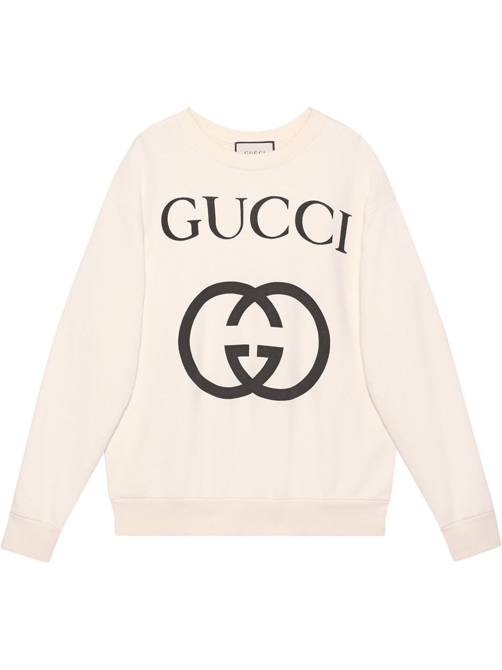 tyv Blæse Shah Gucci Logo Sweatshirt in Ivory – Gavriel.us