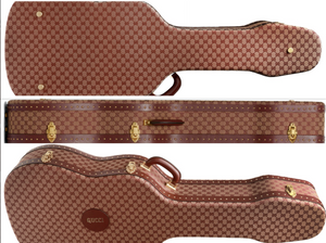 Gucci Collectors GG Original Canvas Monogram Guitar Travel Case –