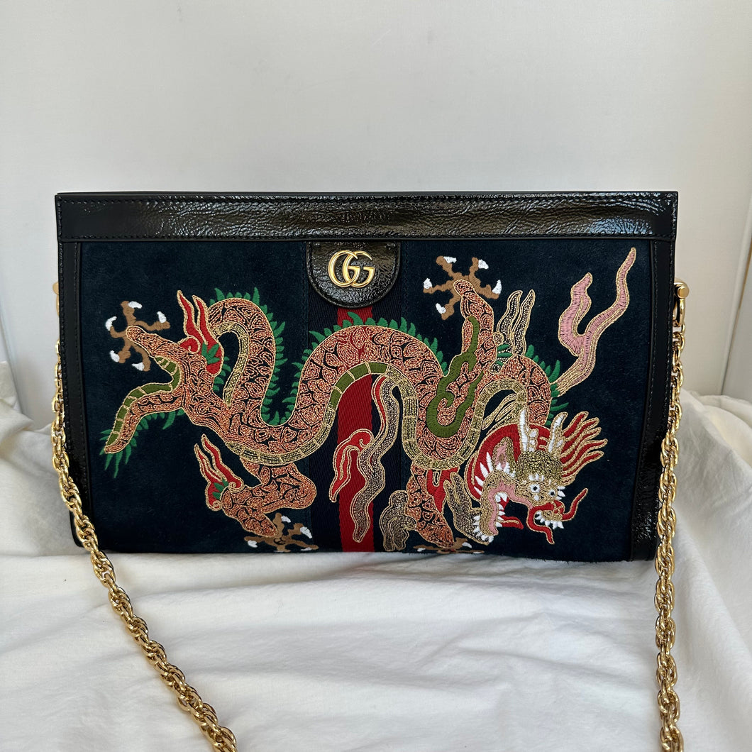 Gucci Ophidia Embroidered Medium Shoulder Bag Gavriel.us