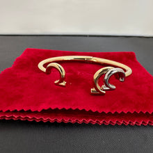 Load image into Gallery viewer, Salvatore Ferragamo Gancini Gold Cuff Bracelet