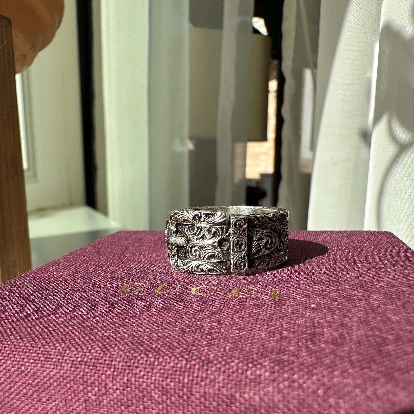 Gucci Metallic Garden Silver Ring in Sterling Silver 925