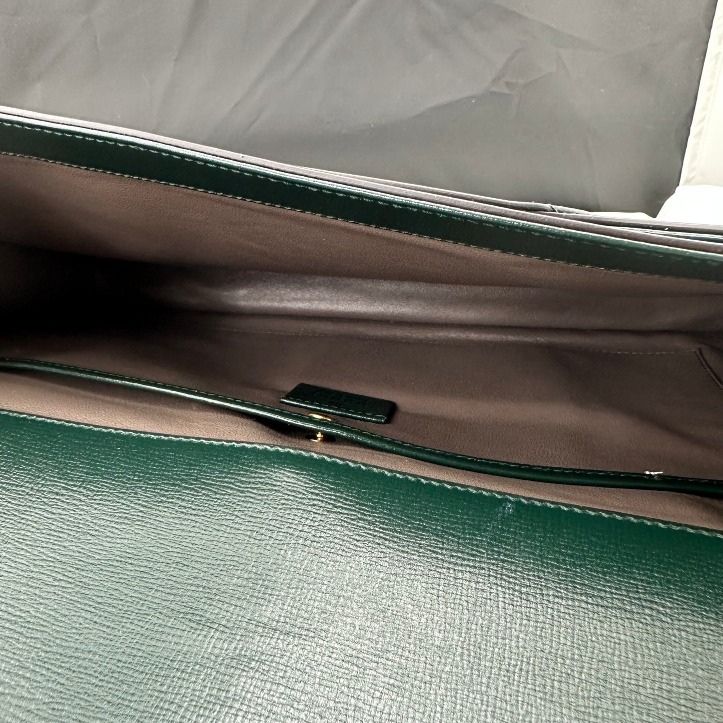 Gucci Medium Sylvie 1969 Shoulder Bag in Green
