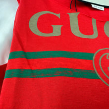 Load image into Gallery viewer, Gucci Vintage Logo Print Red Tank Top