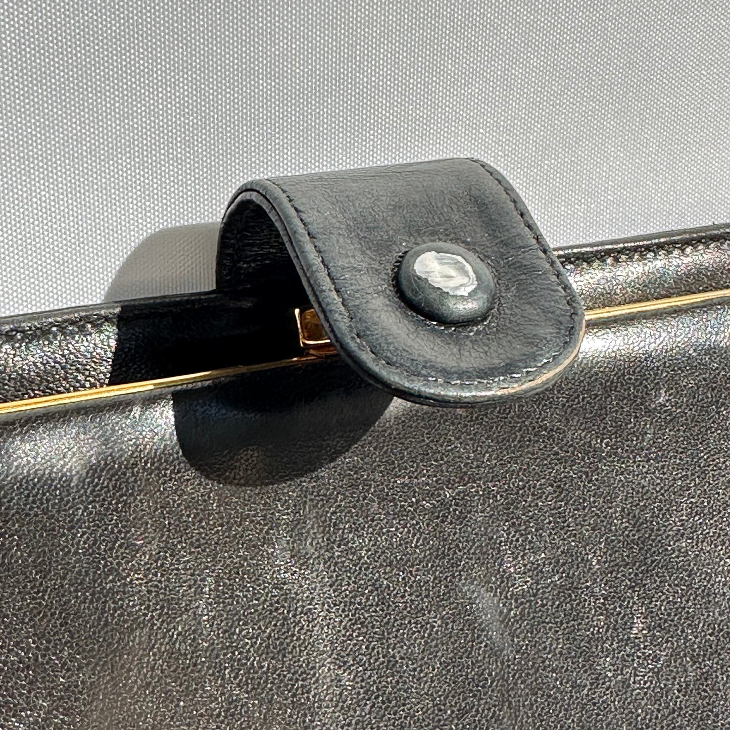 PREOWNED Chanel Long Leather Wallet in Black
