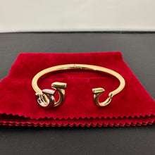Load image into Gallery viewer, Salvatore Ferragamo Gancini Gold Cuff Bracelet