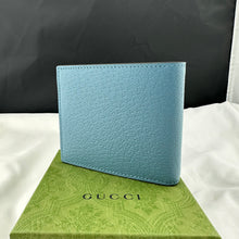 Load image into Gallery viewer, Gucci GG Marmont Card Case Wallet in Blue