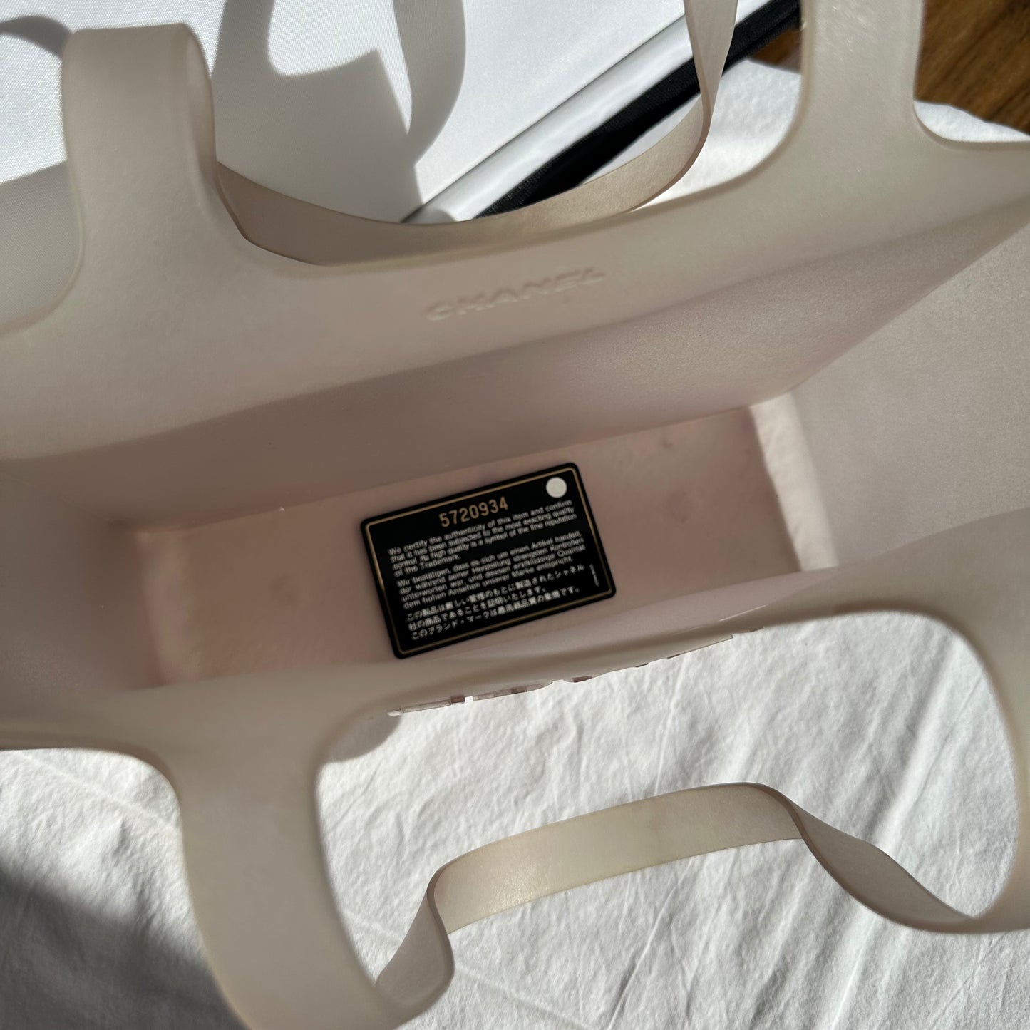 PREOWNED Chanel Silicone Gray Handbag