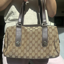 Load image into Gallery viewer, PREOWNED Gucci GG Monogram Boston Handbag