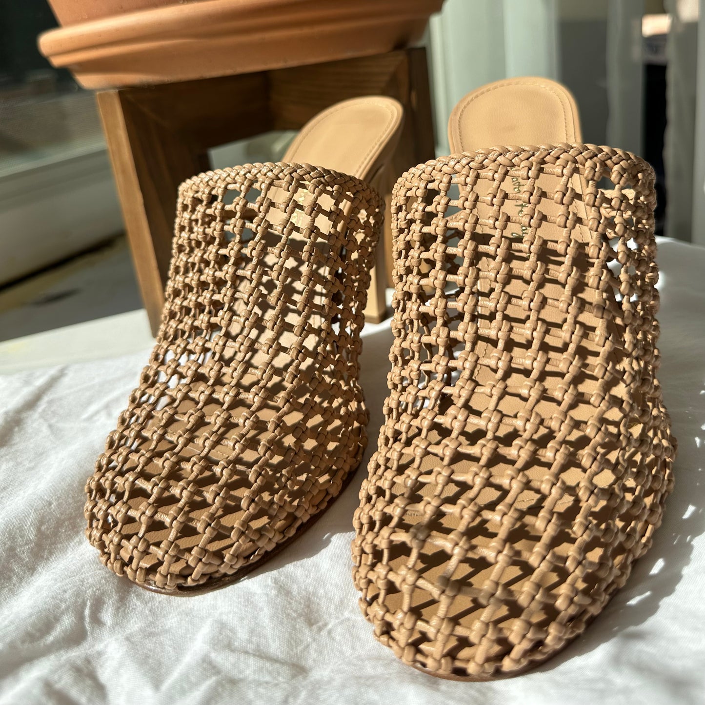 Salvatore Ferragamo Ellas X5 Caged Leather Heel Mules