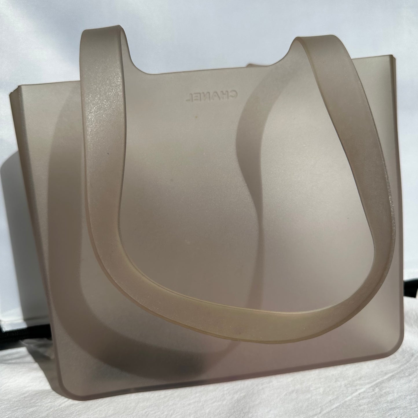 PREOWNED Chanel Silicone Gray Handbag