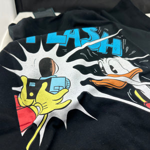 Gucci x Disney Oversized Donald Duck Cotton Black T-Shirt