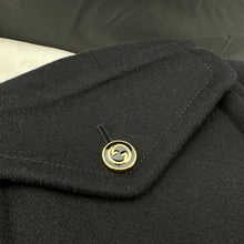 Load image into Gallery viewer, Gucci Black Wool Coat with Interlocking GG Buttons
