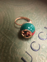 Load image into Gallery viewer, GUCCI Green Red Web Striped Earrings