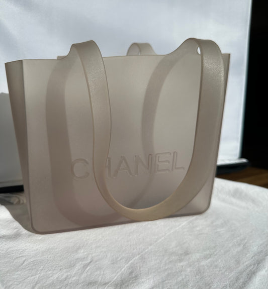 PREOWNED Chanel Silicone Gray Handbag