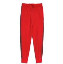 Load image into Gallery viewer, Gucci Green and Red Stripe Track Pants in Red