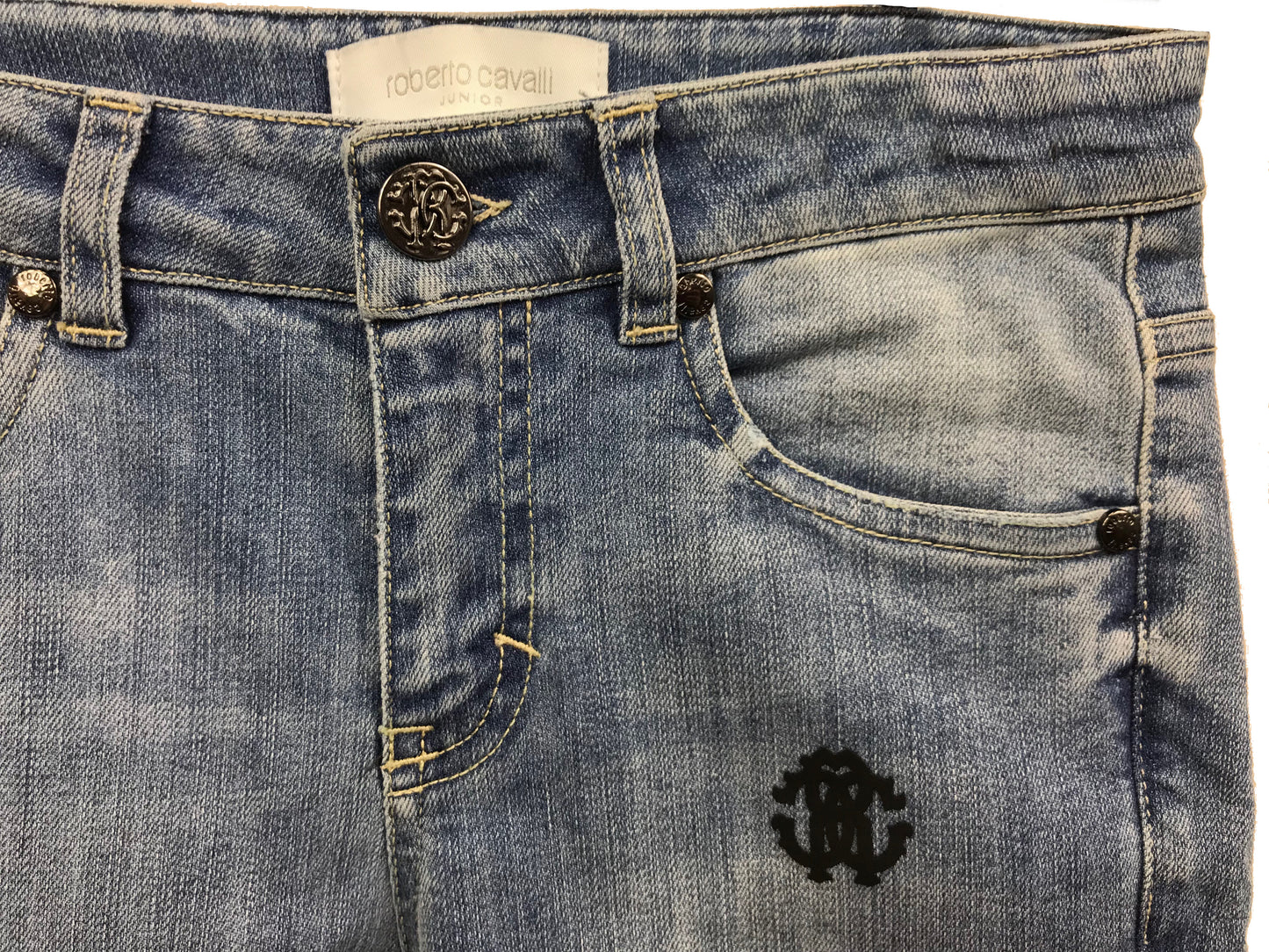 Roberto Cavalli Boy Denim with Logo