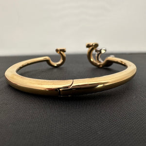 Salvatore Ferragamo Gancini Gold Cuff Bracelet