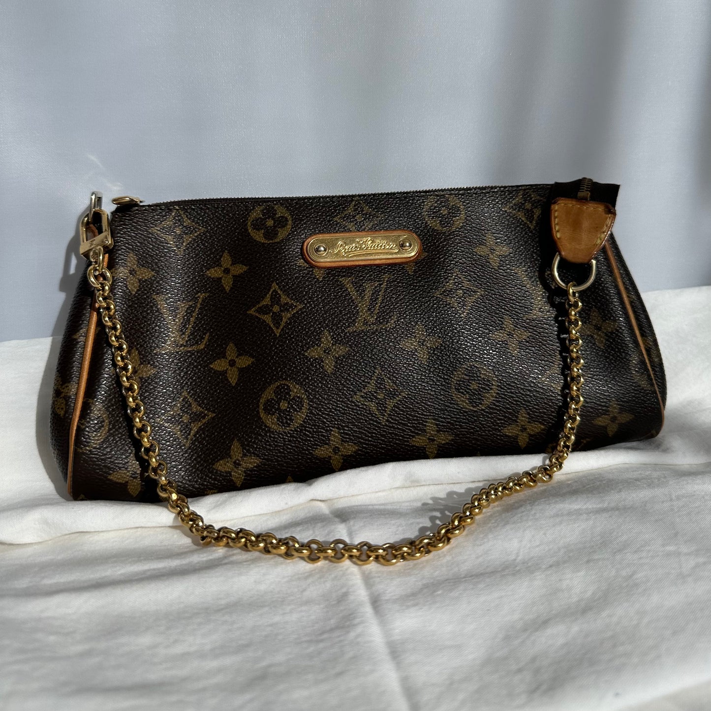 PREOWNED Authentic Louis Vuitton Eva Shoulder Bag Convertible to Crossbody Bag