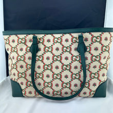 Load image into Gallery viewer, Gucci Ophidia Centennial GG Flower Canvas Medium Tote Bag