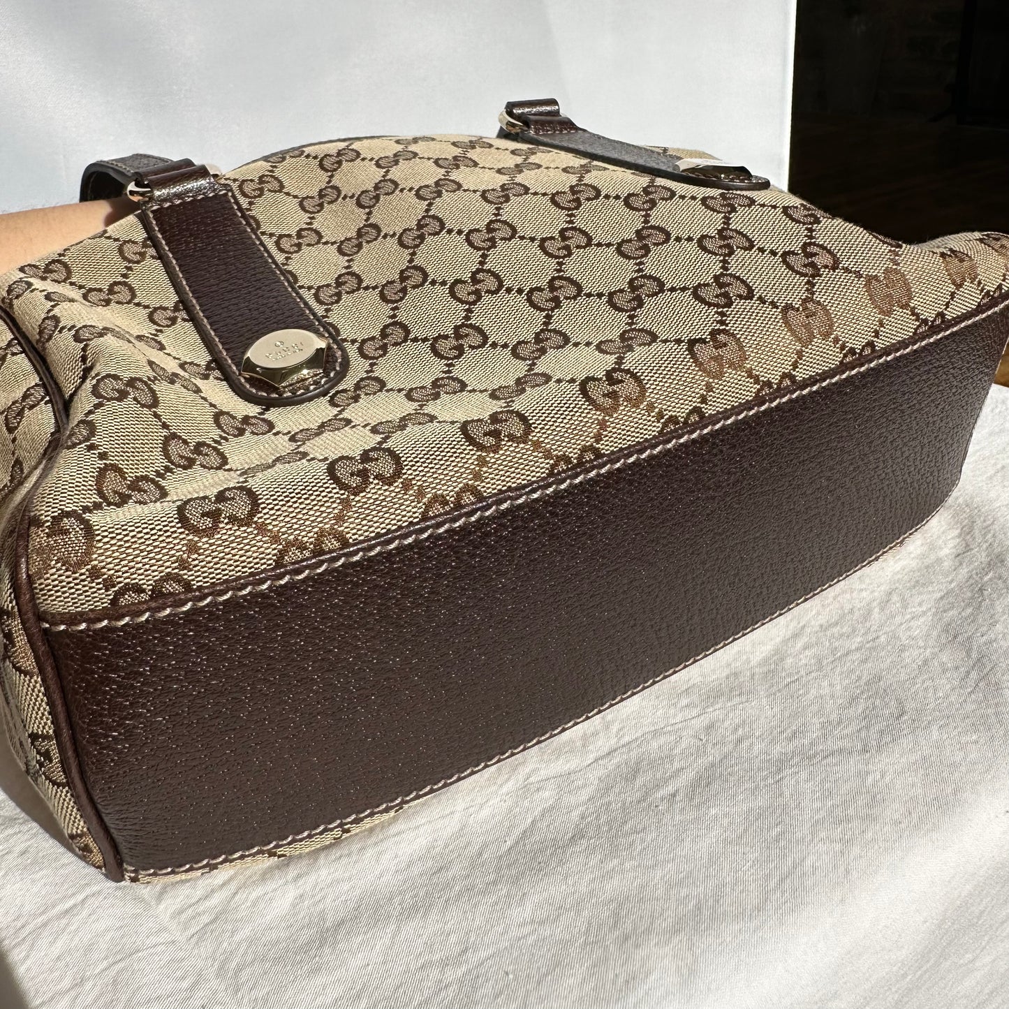 PREOWNED Gucci GG Monogram Boston Handbag