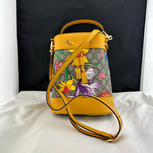 Load image into Gallery viewer, Gucci Ophidia GG Supreme Bucket Bag in Yellow