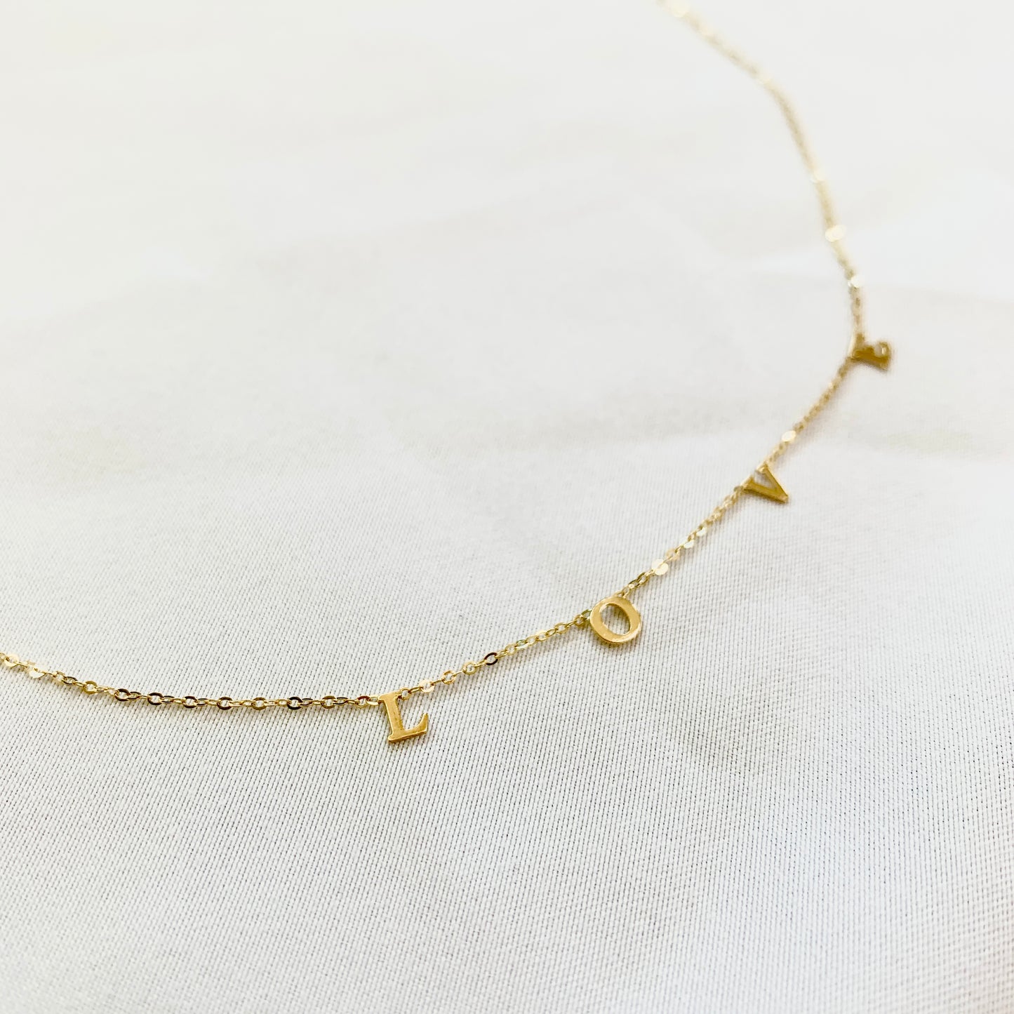 Gavriel LOVE Necklace in 14K Gold