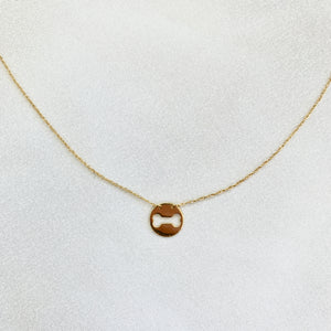 Gavriel Dog Bone Charm Necklace in 14K Gold