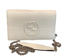 Load image into Gallery viewer, Gucci Soho Wallet with Removable Chain in Ivory