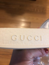 Load image into Gallery viewer, Gucci Hawaii Slides in White