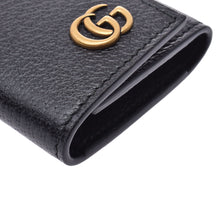 Load image into Gallery viewer, Gucci Interlocking GG Leather Key Case in Black