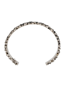 Gucci Lionhead Mane Cuff Bracelet in Silver