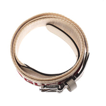 Load image into Gallery viewer, Gucci Logo Fabric Belt with Web in White