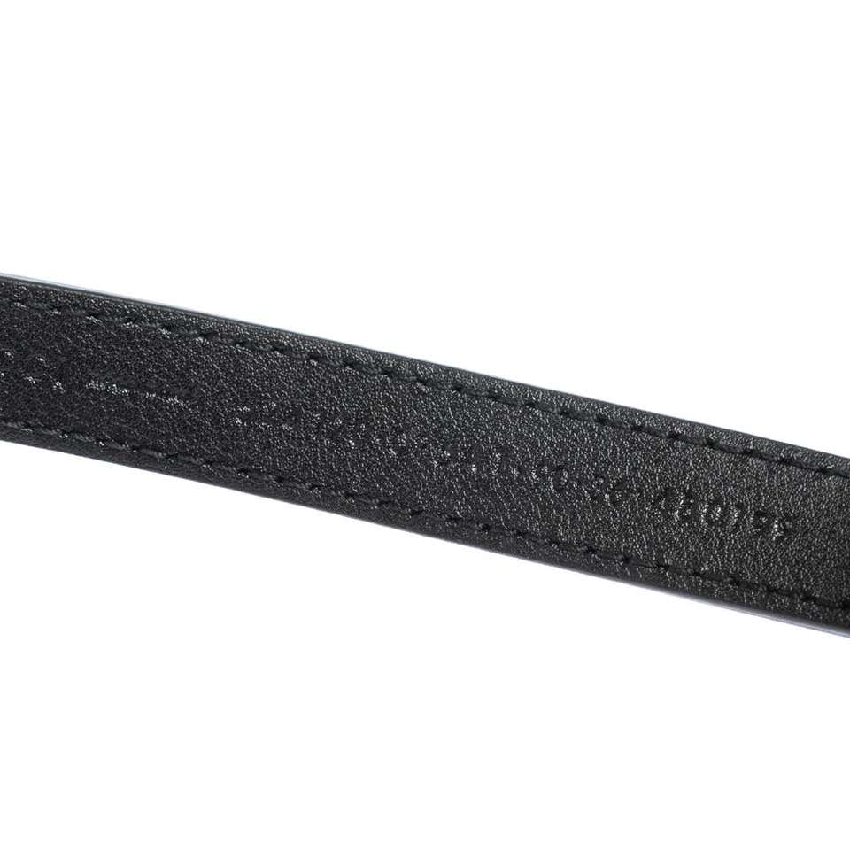 Gucci Enamel Bee Belt in Black