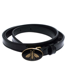 Load image into Gallery viewer, Gucci Enamel Bee Belt in Black