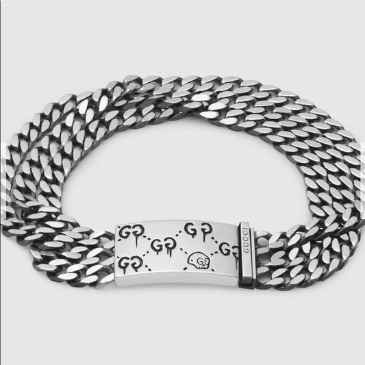 Gucci Ghost Chain Bracelet in Sterling Silver