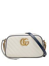 Load image into Gallery viewer, Gucci Small GG Marmont Shoulder Bag in White